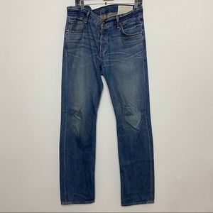 rag & bone slim straight blue jeans. Size 33